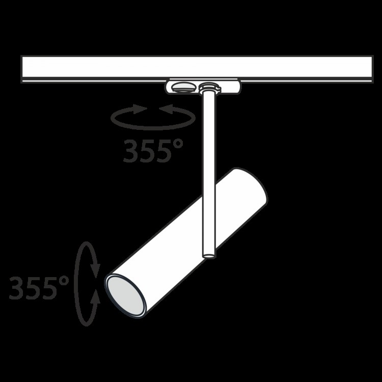 Трековый светильник Technical TR005-1-GU10-W