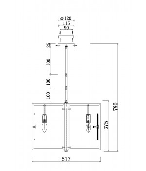 Подвесной светильник Maytoni MOD099PL-06G-foto5