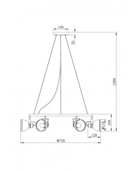 Подвесной светильник Freya FR4003PL-06W-foto3