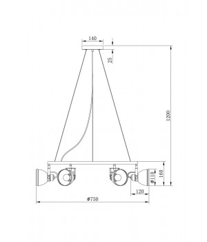 Подвесной светильник Freya FR4003PL-06W-foto3