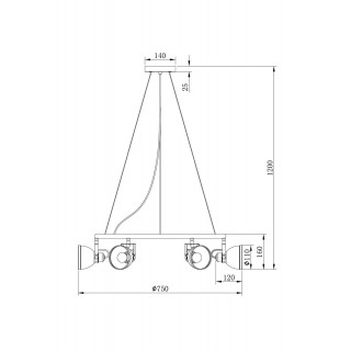 Подвесной светильник Freya FR4003PL-06W-foto3