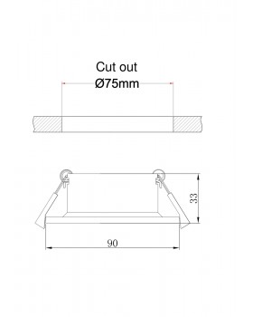 Встраиваемый светильник Technical DL041-01G-foto6