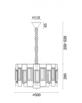 Люстра Freya FR5045PL-05G-foto2
