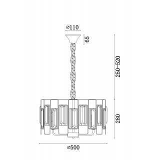 Люстра Freya FR5045PL-05G-foto2