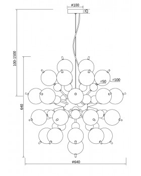 Подвесной светильник Maytoni MOD133PL-08BS-foto3