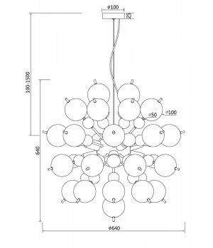 Подвесной светильник Maytoni MOD133PL-08BS-foto3