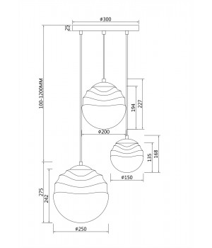 Подвесной светильник Maytoni P074PL-03N-foto4