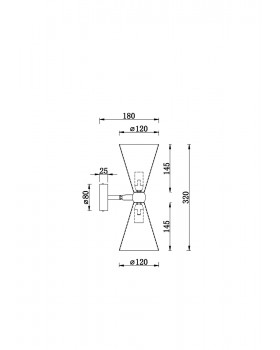 Настенный светильник (бра) Maytoni MOD108WL-02GB-foto3