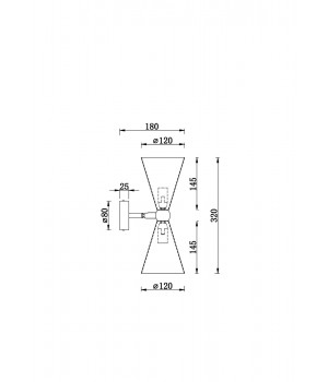 Настенный светильник (бра) Maytoni MOD108WL-02GB-foto3