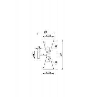Настенный светильник (бра) Maytoni MOD108WL-02GB-foto3