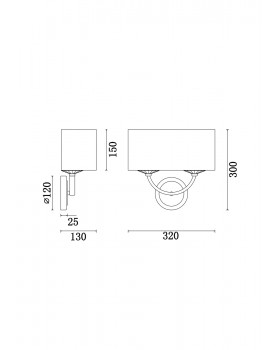 Настенный светильник (бра) Freya FR5034WL-02CH-foto2