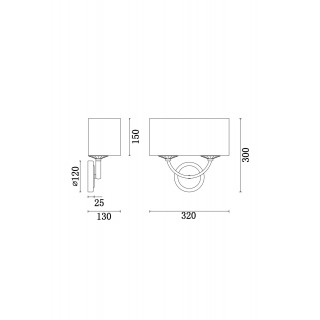 Настенный светильник (бра) Freya FR5034WL-02CH-foto2
