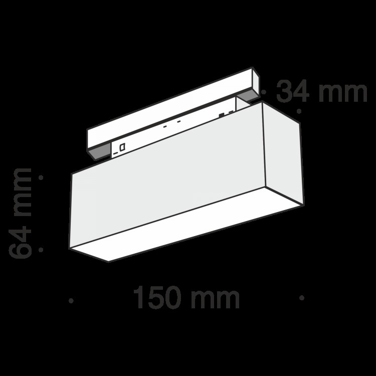 Трековый светильник Technical TR012-2-7W3K-B