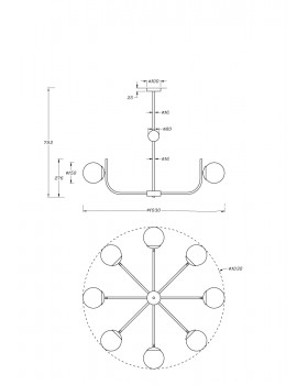 Подвесной светильник Maytoni MOD109PL-08BS-foto5