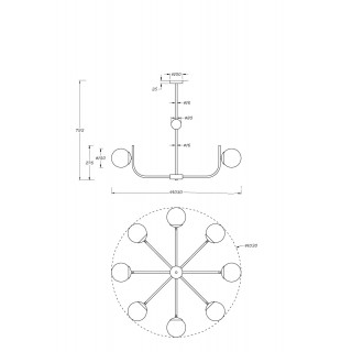 Подвесной светильник Maytoni MOD109PL-08BS-foto5