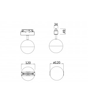Трековый светильник Technical TR017-2-10W4K-W-foto5