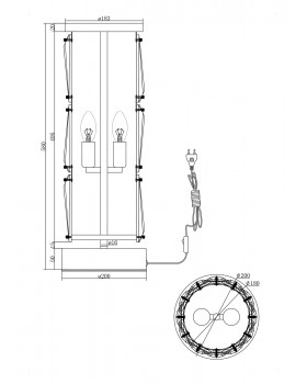 Настольный светильник Maytoni MOD043TL-02CH-foto6