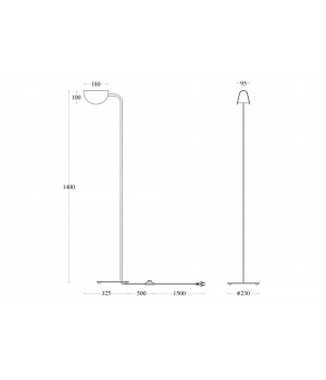 Напольный светильник (торшер) Maytoni MOD126FL-01B-foto2