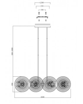 Подвесной светильник Maytoni MOD007PL-08G1-foto4
