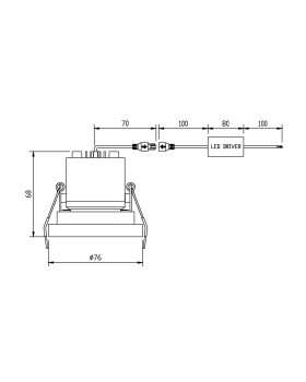 Встраиваемый светильник Technical DL040-L10B4K-foto6