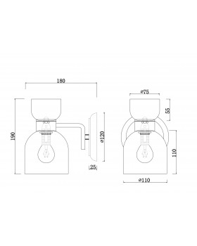 Настенный светильник (бра) Freya FR5094WL-01G-foto3