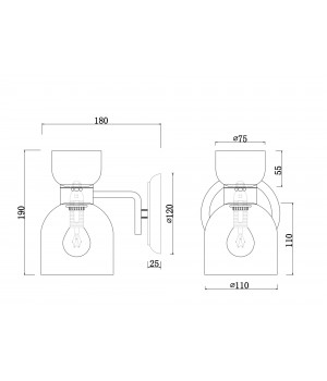 Настенный светильник (бра) Freya FR5094WL-01G-foto3