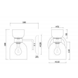 Настенный светильник (бра) Freya FR5094WL-01G-foto3