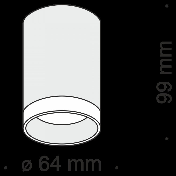 Потолочный светильник Technical C008CW-01W