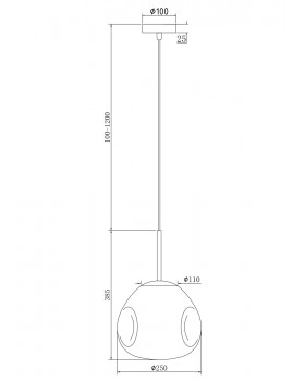 Подвесной светильник Maytoni P014PL-01G-foto3