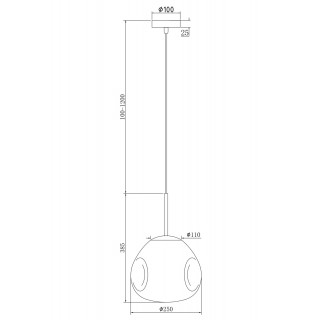 Подвесной светильник Maytoni P014PL-01G-foto3