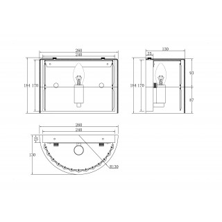 Настенный светильник (бра) Maytoni MOD313WL-01G-foto7