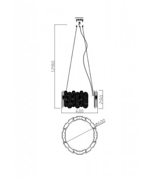 Подвесной светильник Freya FR5141PL-08BS-foto2