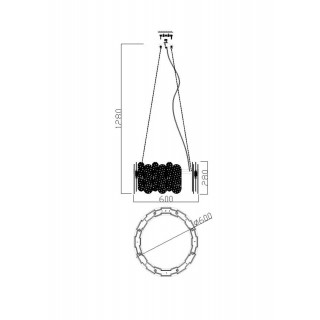 Подвесной светильник Freya FR5141PL-08BS-foto2