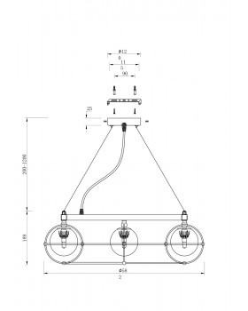Подвесной светильник Maytoni MOD312PL-08GCH-foto6