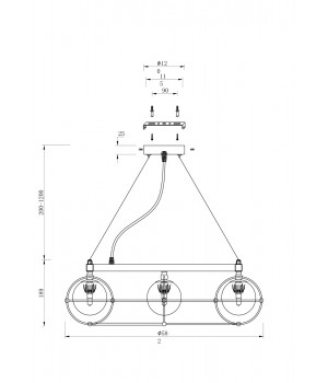 Подвесной светильник Maytoni MOD312PL-08GCH-foto6