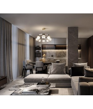 Подвесной светильник Maytoni MOD312PL-08GCH-foto2