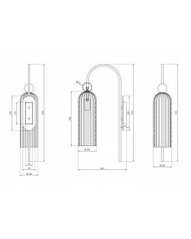 Настенный светильник (бра) Maytoni MOD302WL-01CG-foto4