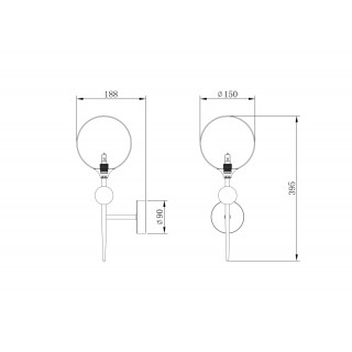 Настенный светильник (бра) Freya FR5115WL-01BZ-foto3