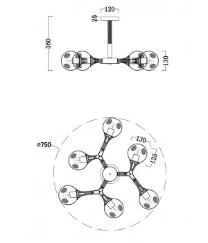 Потолочный светильник Freya FR5105CL-06W-foto6