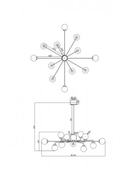 Люстра Freya FR5120PL-12G-foto2