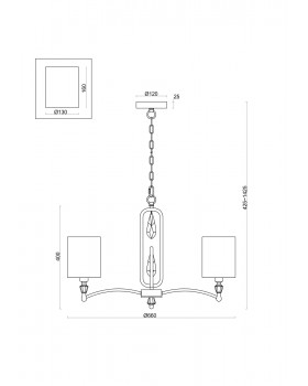 Подвесной светильник Freya FR1007PL-05BS-foto2