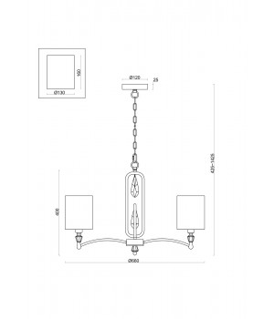 Подвесной светильник Freya FR1007PL-05BS-foto2