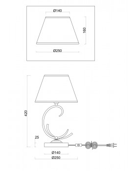 Настольный светильник Freya FR2013TL-01G-foto2