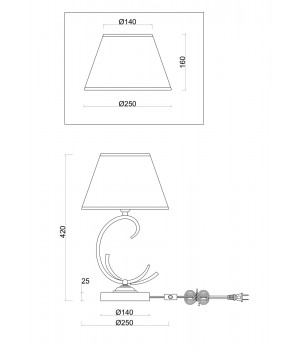 Настольный светильник Freya FR2013TL-01G-foto2