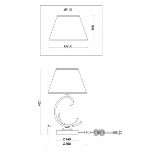 Настольный светильник Freya FR2013TL-01G-foto2