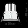 Встраиваемый светильник Technical DL034-2-L12B