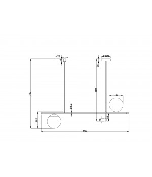 Подвесной светильник Maytoni MOD048PL-02G-foto3