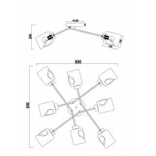 Потолочный светильник Freya FR5095CL-08G-foto2