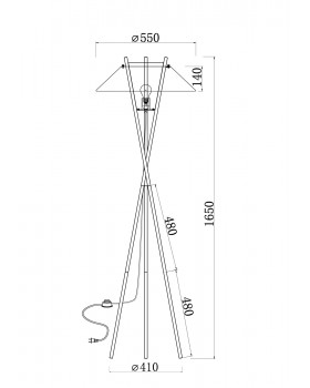 Напольный светильник (торшер) Maytoni MOD006FL-01B-foto4