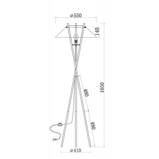 Напольный светильник (торшер) Maytoni MOD006FL-01B-foto4